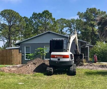 excavation for septic tank